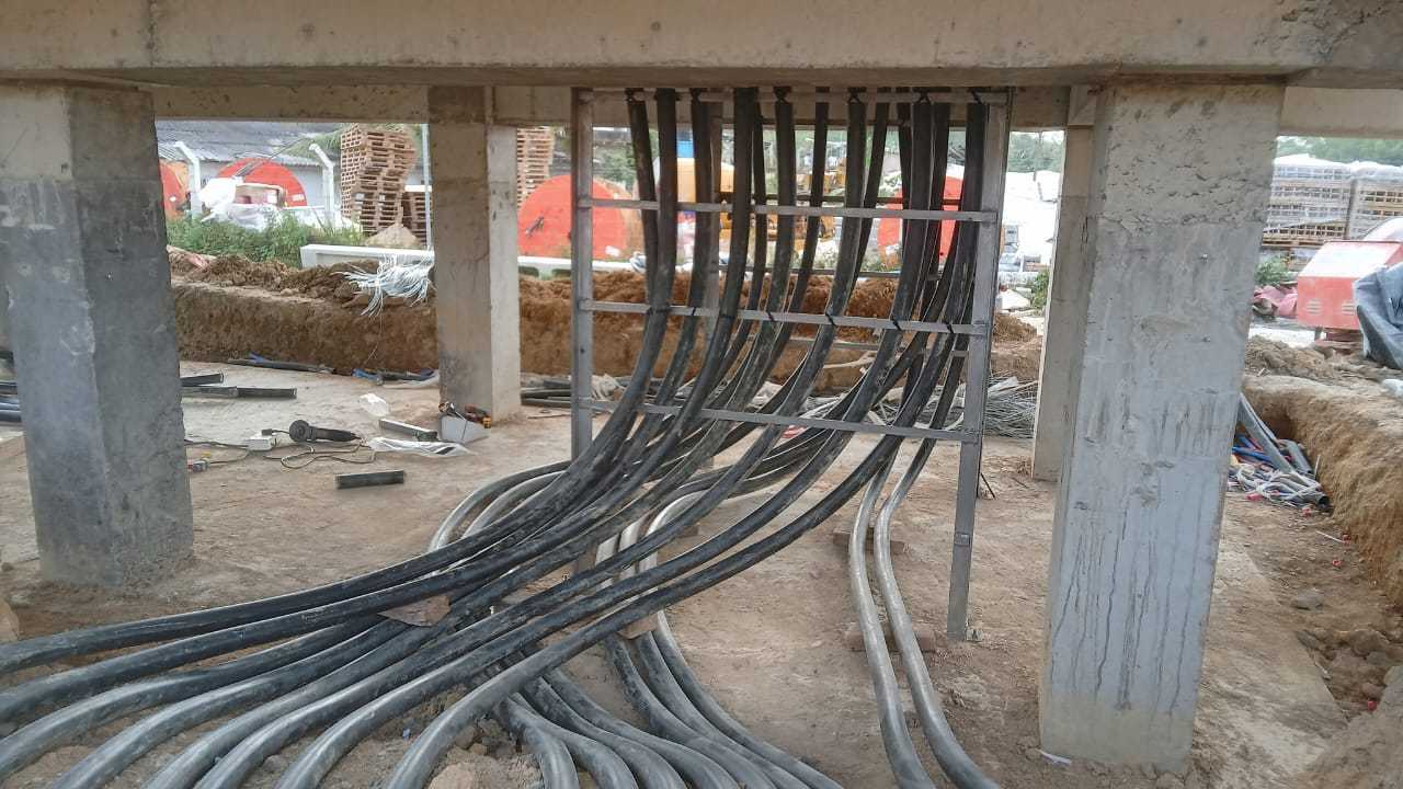 Rathgama Solar cable infrastructure site photo